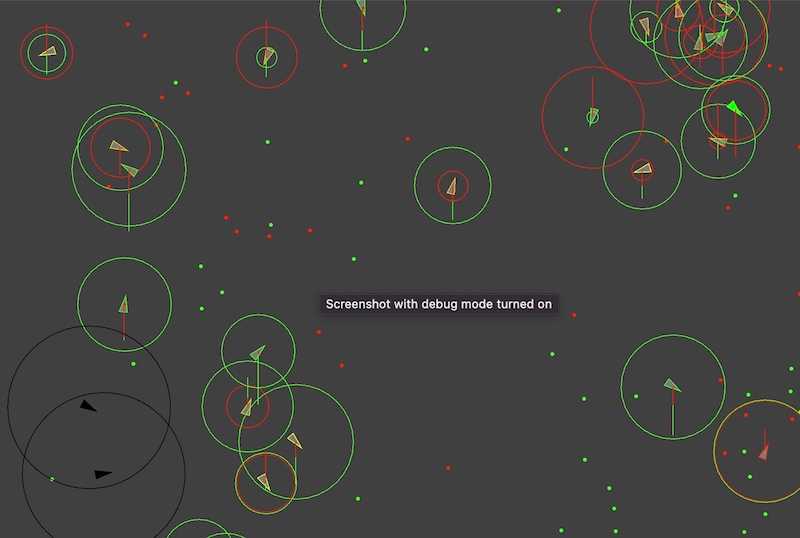 My Evolutionary Steering Simulation (Object Oriented Java-Version)