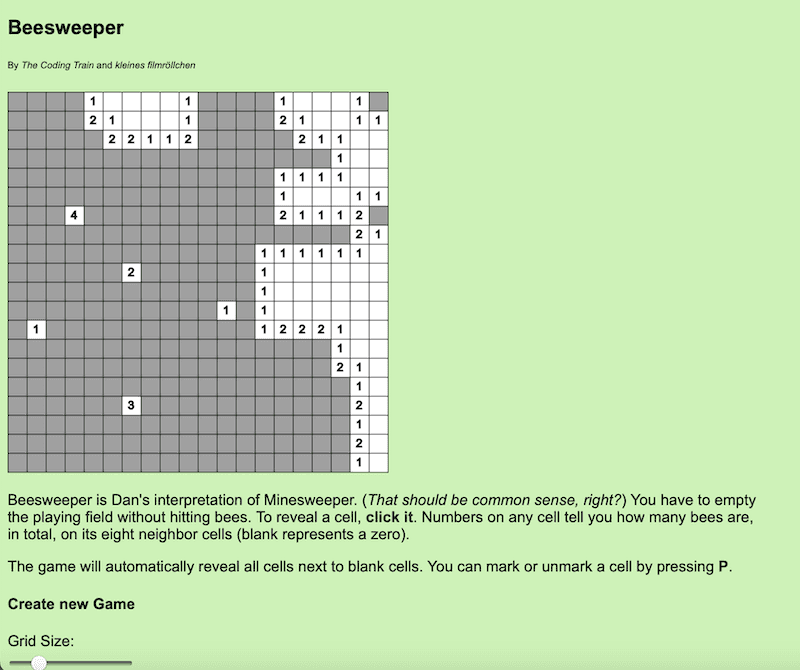 Extended Beesweeper