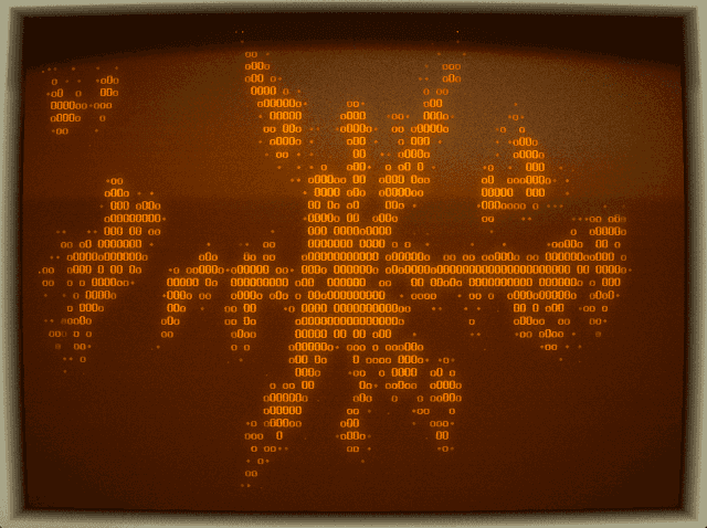 ASCII Diffusion-limited Aggregation